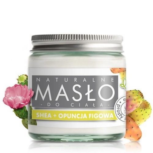 Masło do ciała 100% Naturalne Shea Butter z OPUNCJĄ FIGOWĄ 100% 120ml, E-FIORE