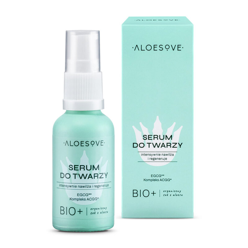 Serum do twarzy z organicznym sokiem z aloesu, Aloesove