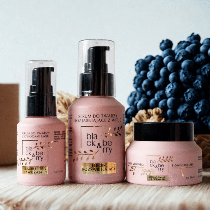 BLACK & BERRY krem z filtrem SPF30 ujędrniający i nawilżający z aronią, jeżyną, czarnym bzem i borówką 50ml - obrazek 4