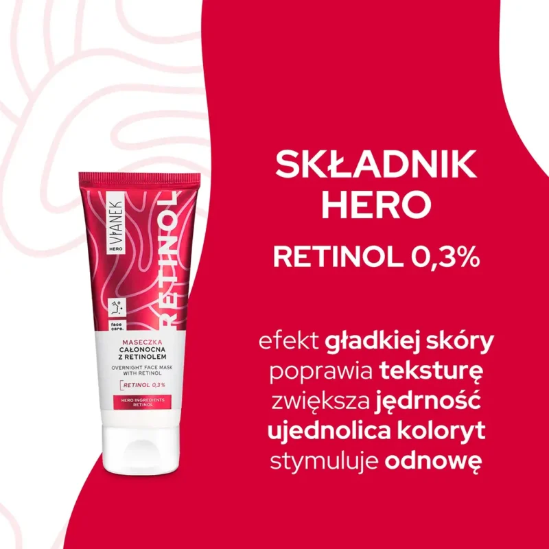 Maseczka całonocna z retinolem VIANEK HERO, 75ml - obrazek 4