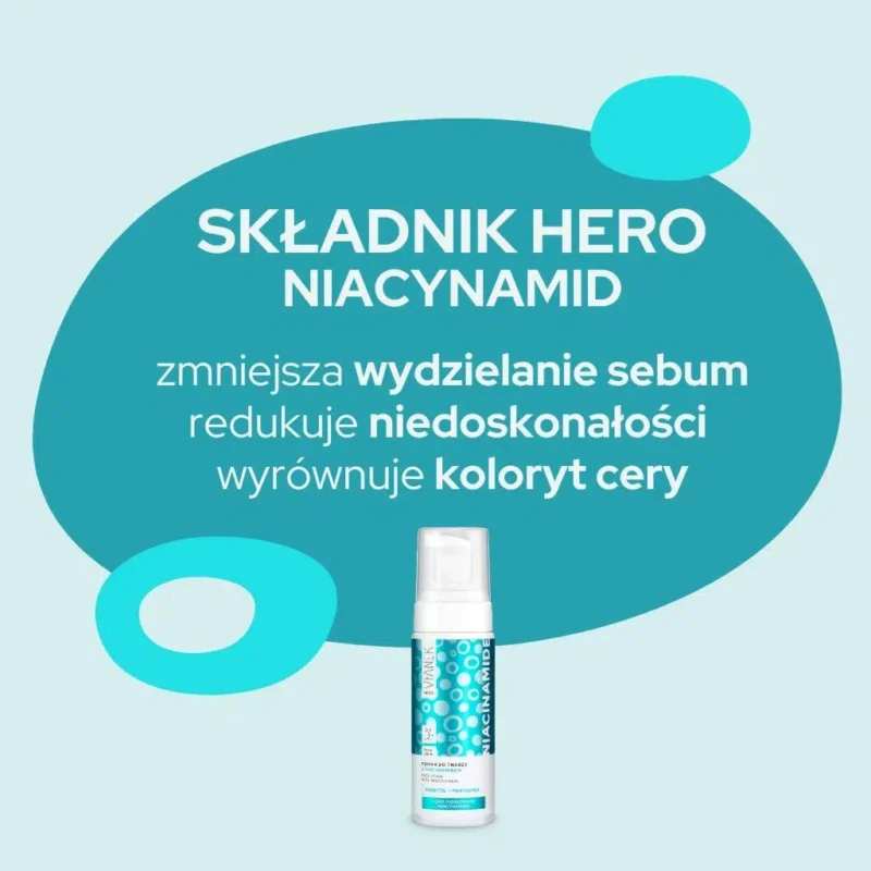 VIANEK HERO Pianka do mycia twarzy z niacynamidem, 150ml - obrazek 3