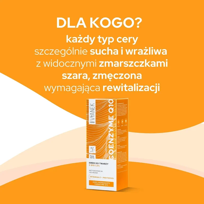 Krem do twarzy z koenzymem Q10 VIANEK HERO, 50ml - obrazek 2