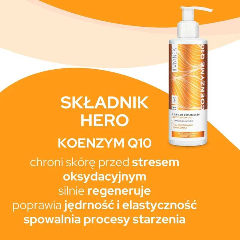 Olejek do demakijażu z koenzymem Q10 VIANEK HERO 195ml - obrazek 3