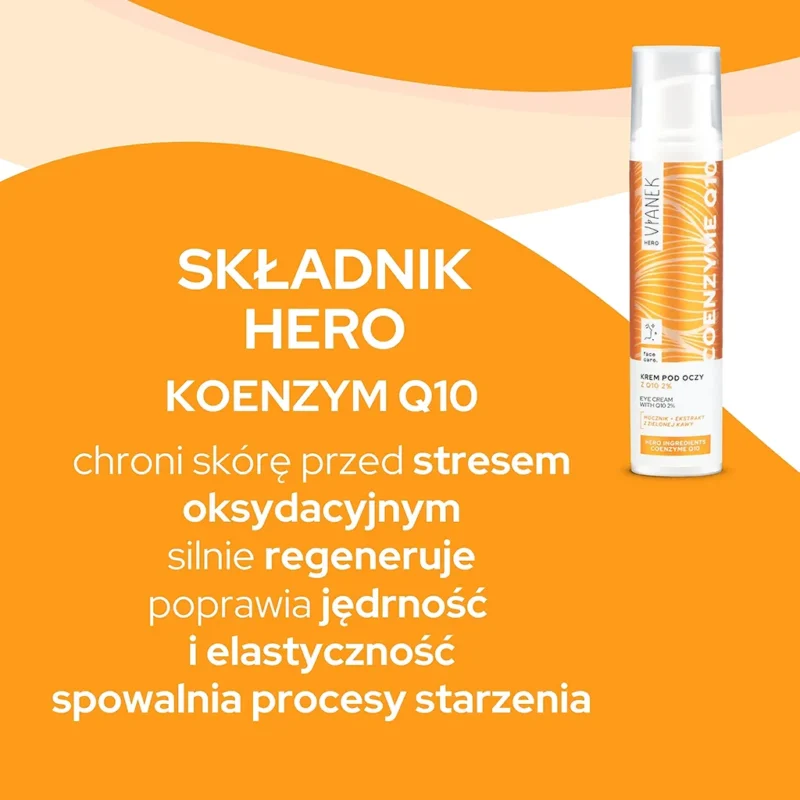 Krem pod oczy z koenzymem Q10 VIANEK HERO, 15ml - obrazek 3