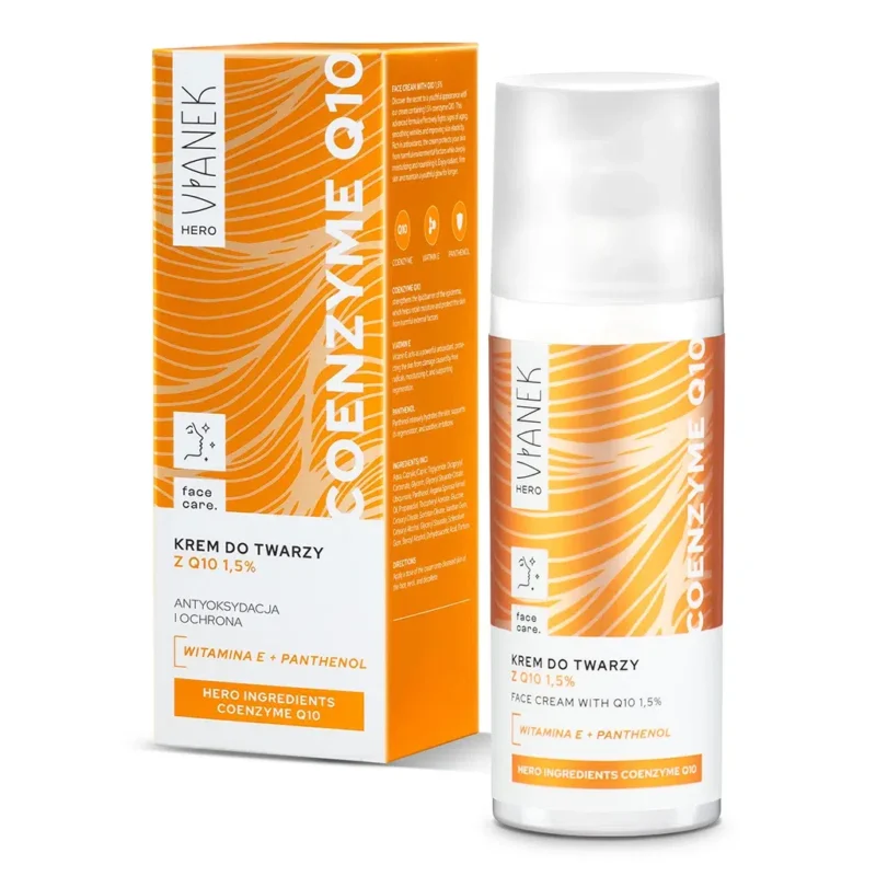 Krem do twarzy z koenzymem Q10 VIANEK HERO, 50ml