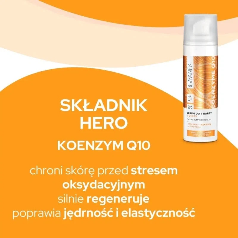 Serum do twarzy z koenzymem Q10 VIANEK HERO, 30ml - obrazek 3