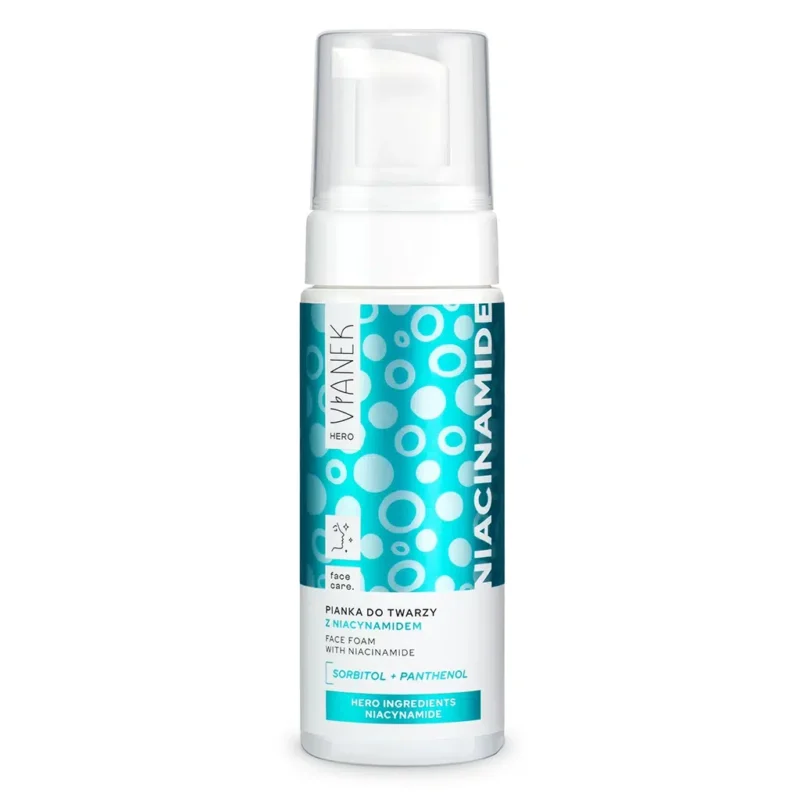 VIANEK HERO Pianka do mycia twarzy z niacynamidem, 150ml