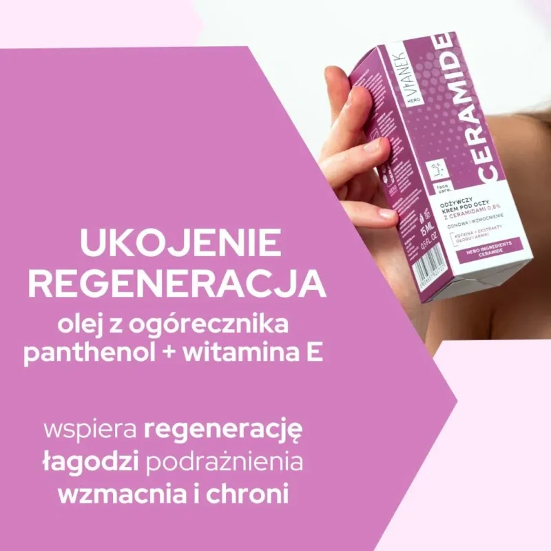 VIANEK HERO Odżywczy krem pod oczy z ceramidami, 15ml - obrazek 6
