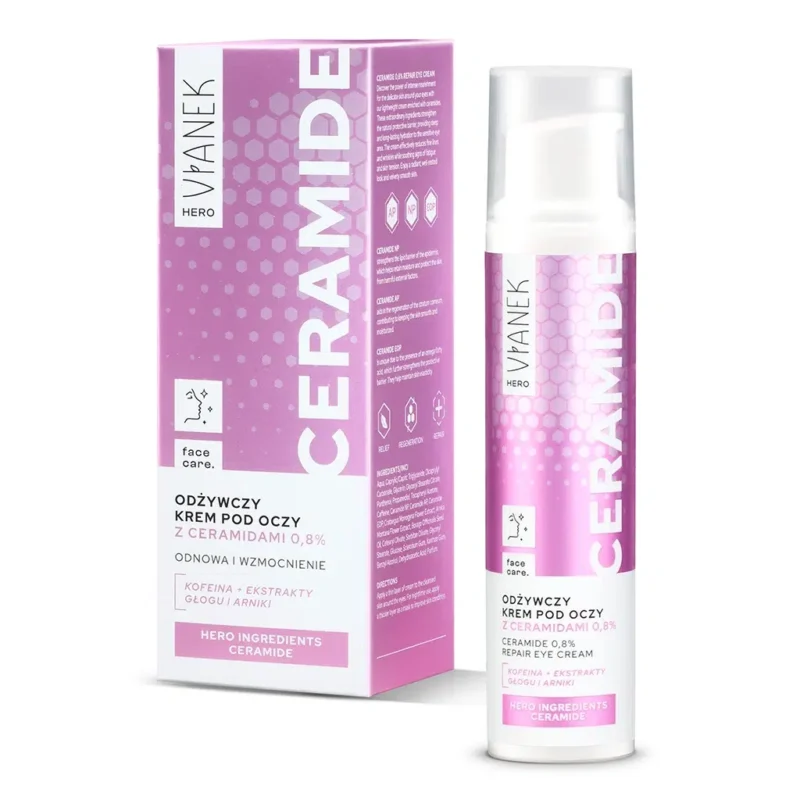 VIANEK HERO Odżywczy krem pod oczy z ceramidami, 15ml