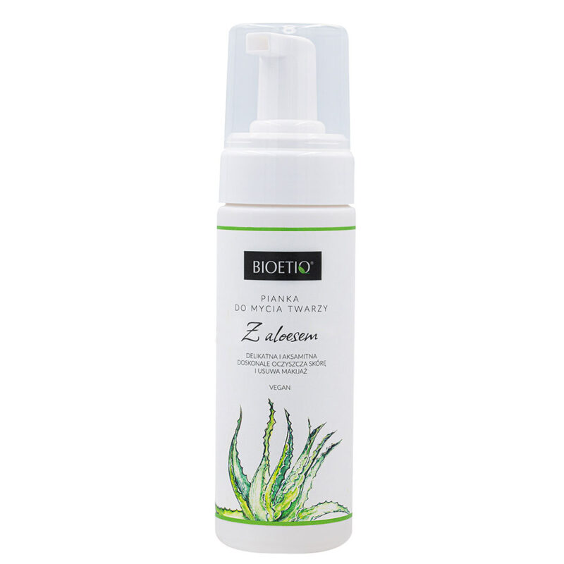 Pianka do mycia twarzy z aloesem, 150ml Bioetiq