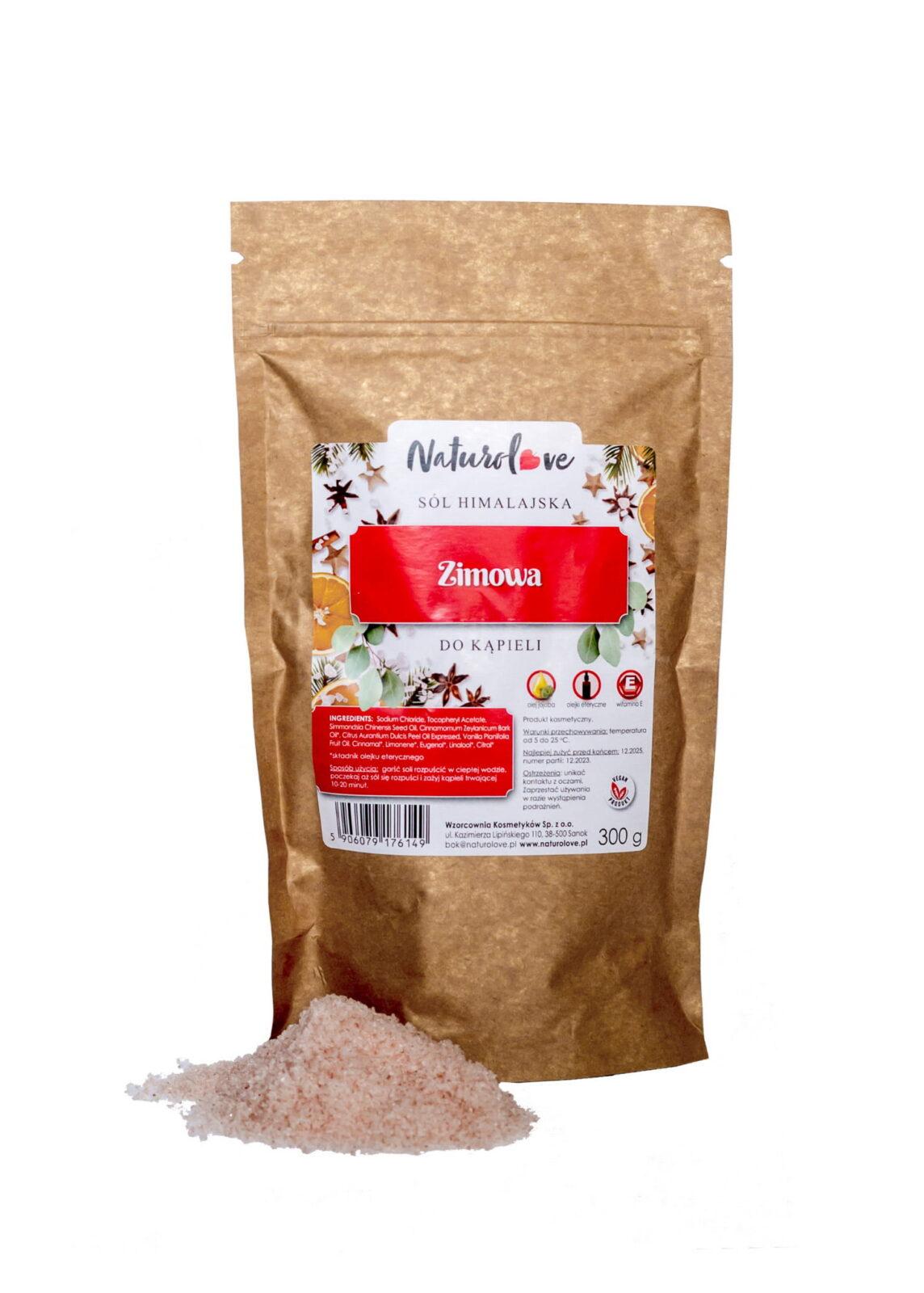 Sól Himalajska do kąpieli ZIMOWA — rozgrzanie, relaks i miękka skóra