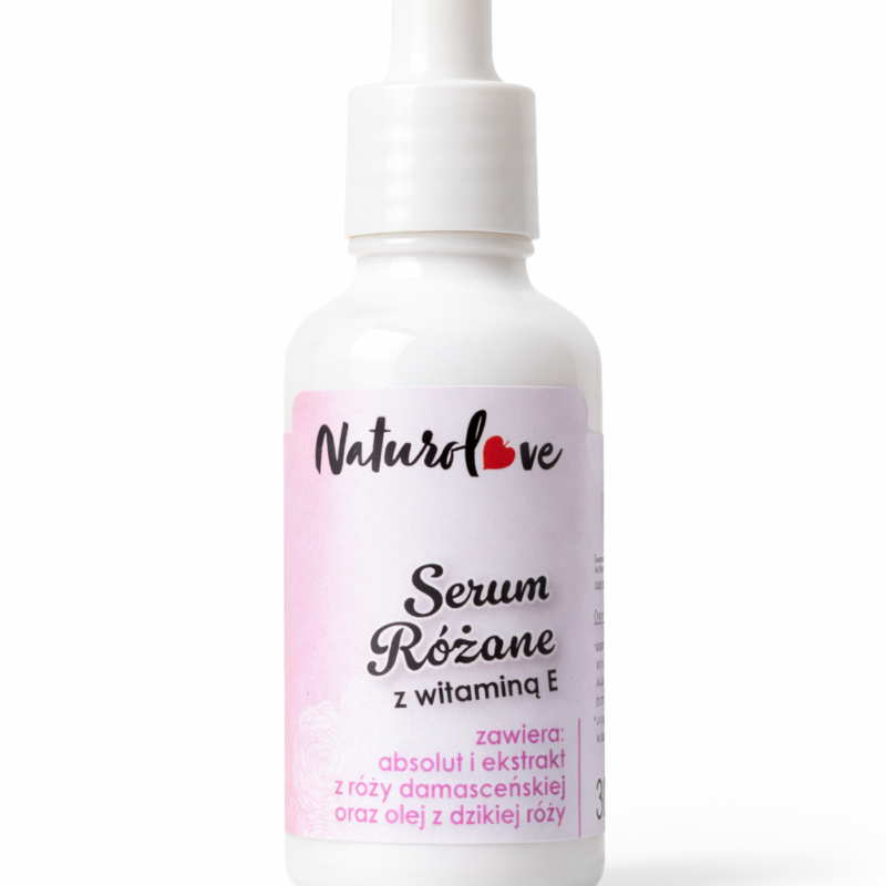 Naturolove Serum Różane z Witaminą E – Regeneracja i Blask 30ml