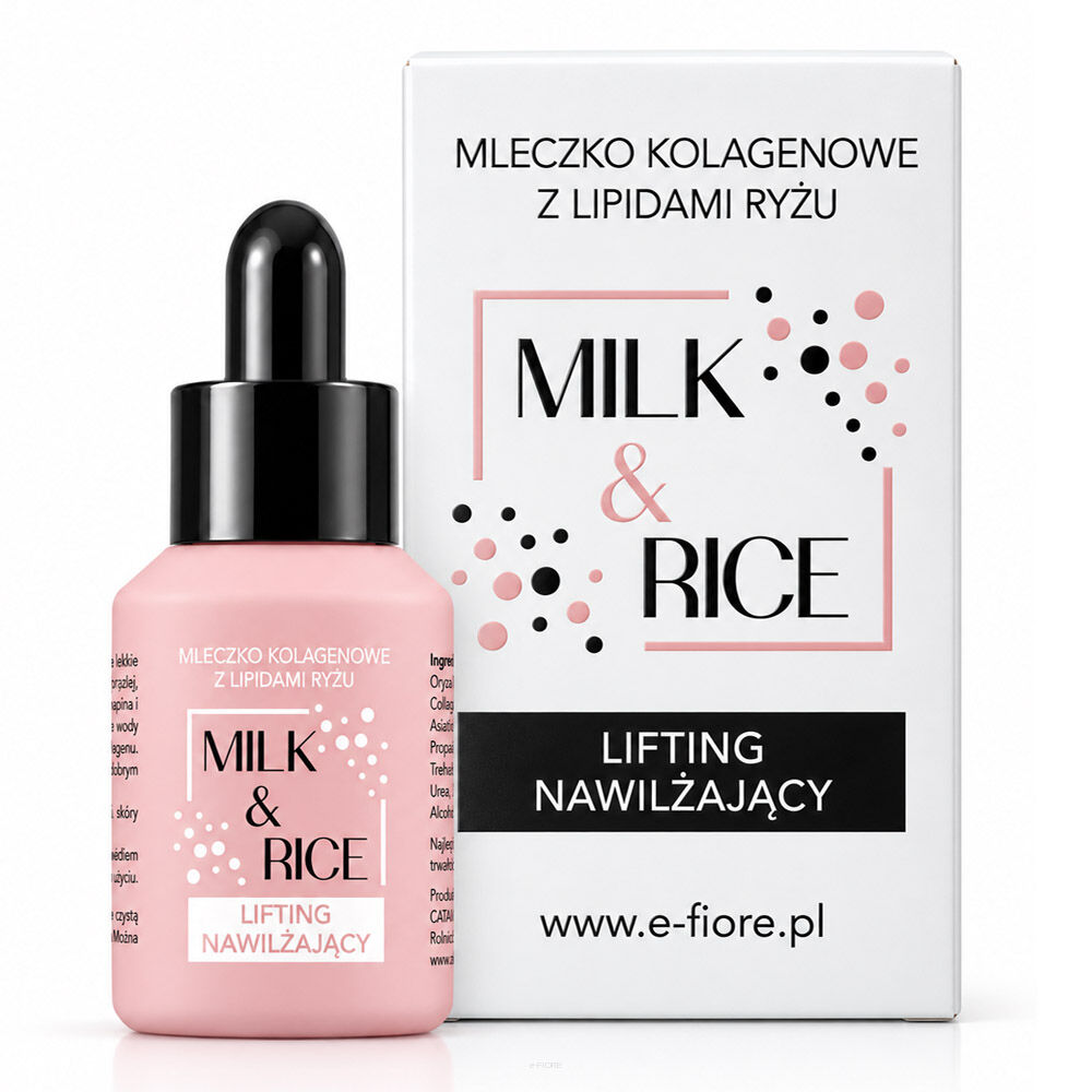 e-Fiore MILK & RICE mleczko kolagenowe z lipidami ryżu 30 ml